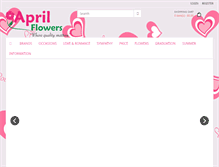 Tablet Screenshot of myaprilflowers.com